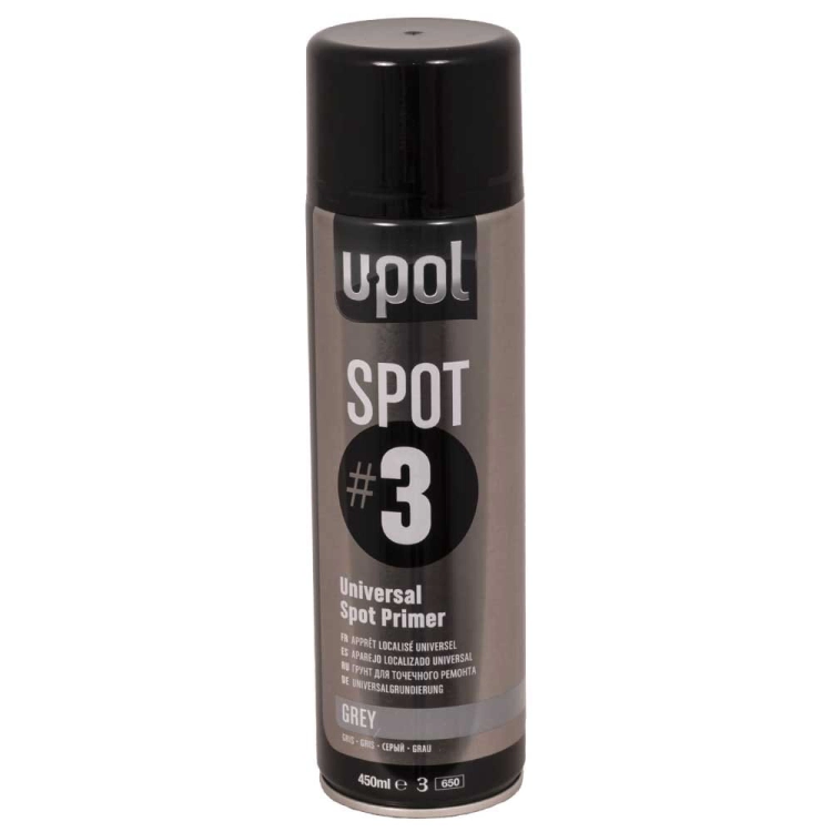Podkład wytrawiający uniwersalny Spot Primer spray 450 ml U-POL SPOT3