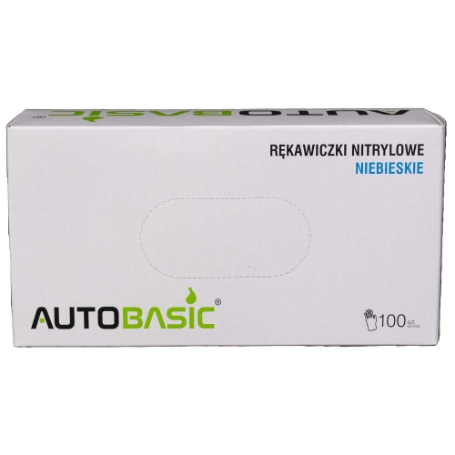 Rękawice niebieskie nitrylowe M (100 szt.)