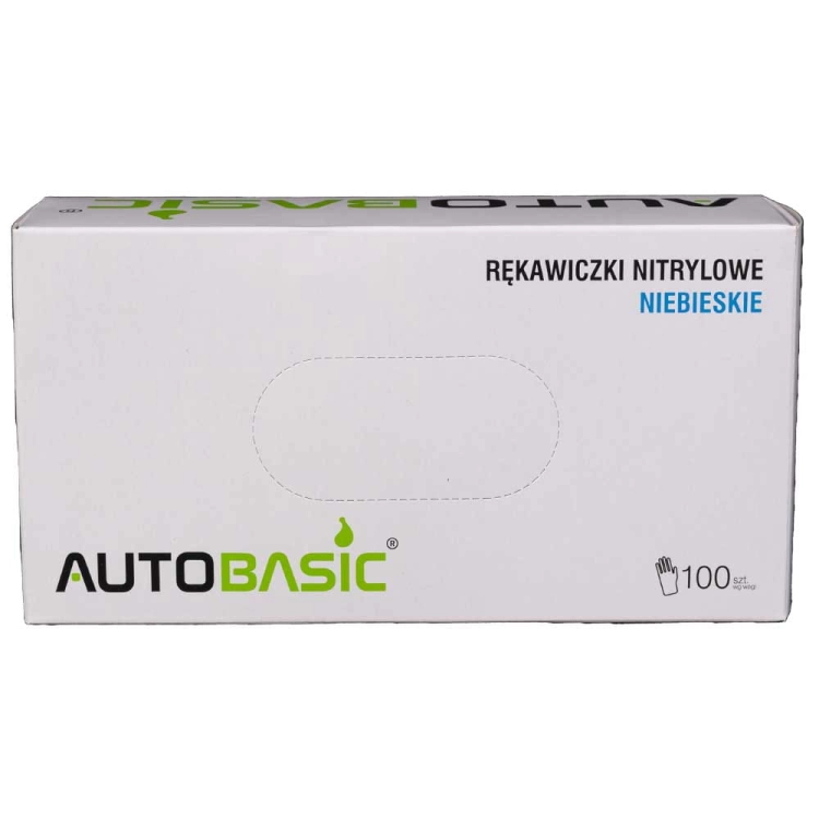 Rękawice niebieskie nitrylowe M (100 szt.)