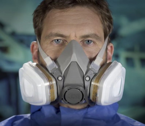 3M 6300 Półmaska ochronna lakiernicza, maska wielokrotnego użytku, rozmiar: L duży