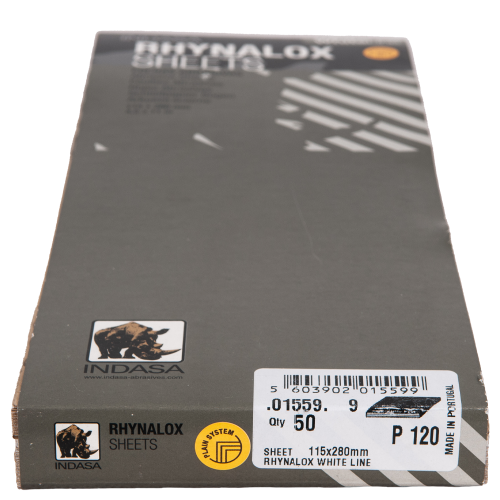 Papier ścierny 115mmx280mm P120 015599