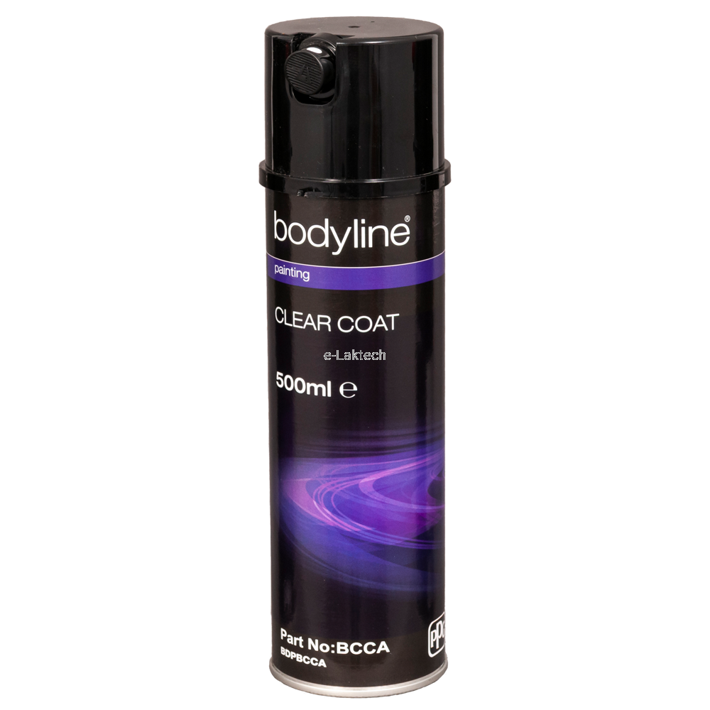 Lakier bezbarwny samochodowy w sprayu połysk 500 ml Bodyline BCCA