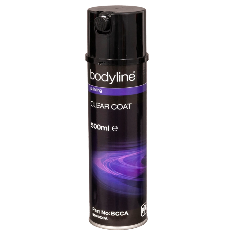 Lakier bezbarwny samochodowy w sprayu połysk 500 ml Bodyline BCCA