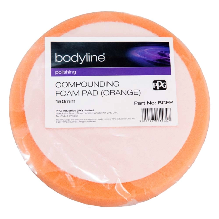 Gąbka polerska wstępna pomarańczowa 150 mm Bodyline BCFP
