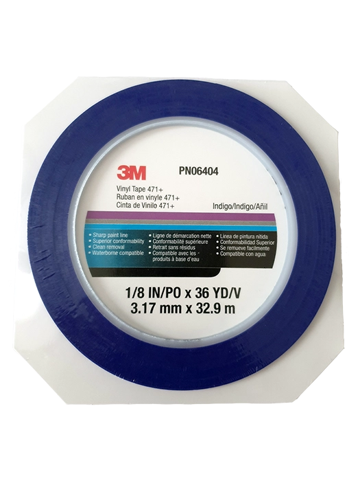 3M 06404+ Taśma maskująca winylowa 3,1mm x 33m niebieska