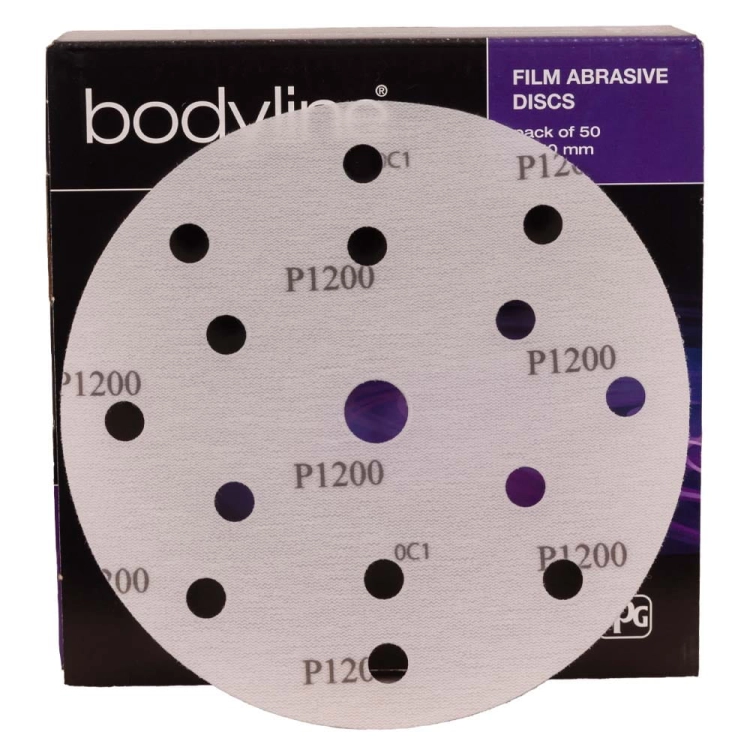 Bodyline Krążki ścierne na folii 15-otw P1200 BFAD150