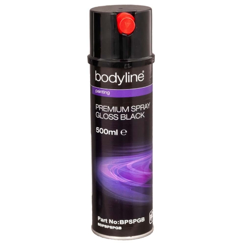 Bodyline premium spray nawierz. Gloss Black 500ml BPSPGB lakier akrylowy