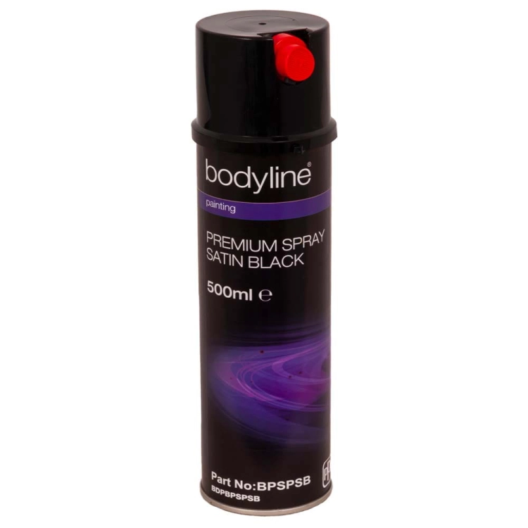 Bodyline Premium spray nawierz.Satin Black 500mll BPSPSB lakier akrylowy