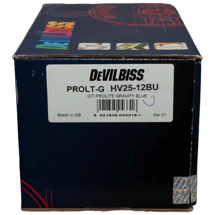 Pistolet lakierniczy GTi PRO LITE HVLP 1,2 mm HV25 niebieski DeVilbiss
