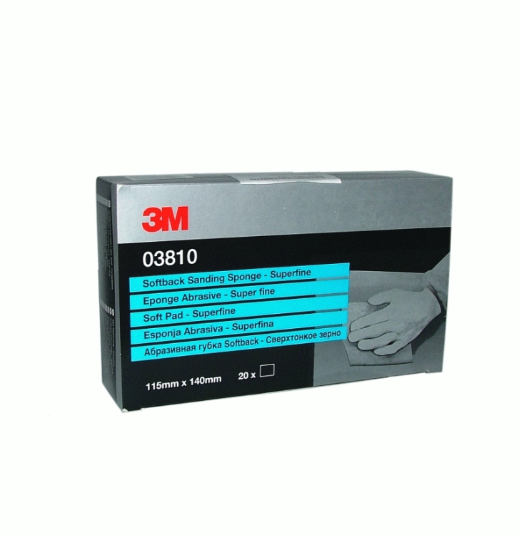 Miękka gąbka szlifierska Super Fine 115mmx140mm 3M 03810