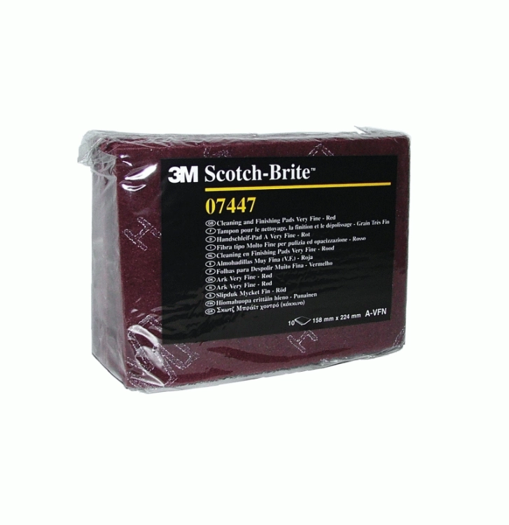 Włóknina Ścierna Scotch-Brite czerwona 3M 07447+
