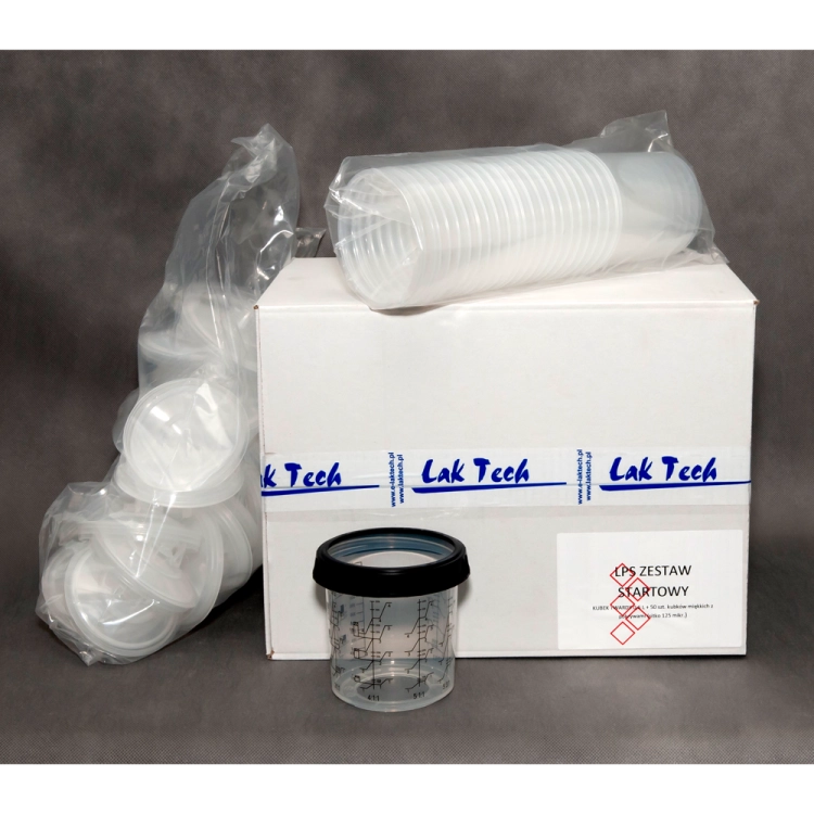 Zestaw kubków miękkich + twardy LPS 600ml 125mikr