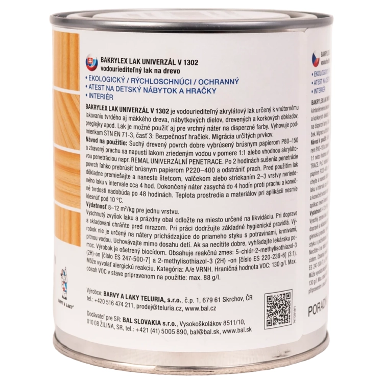 BL-V1302 BAKRYLEX lakier do drewna połysk