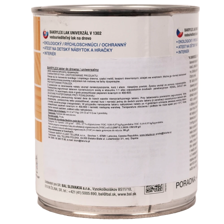 BL-V1302 BAKRYLEX lakier do drewna matowy