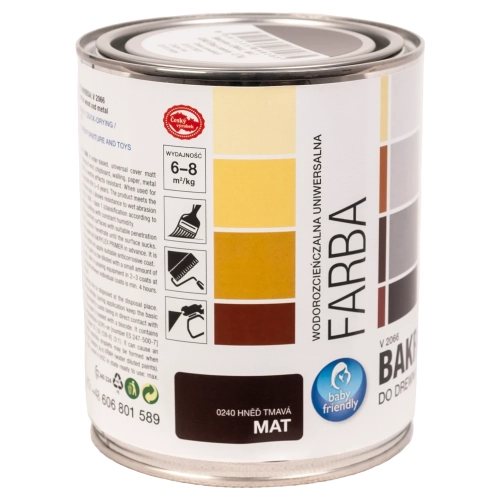 BL-V2066_0240 BAKRYLEX emalia matowa brąz ciemny