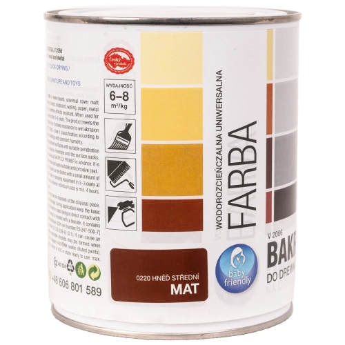 BL-V2066_0220 BAKRYLEX emalia matowa brąz średni