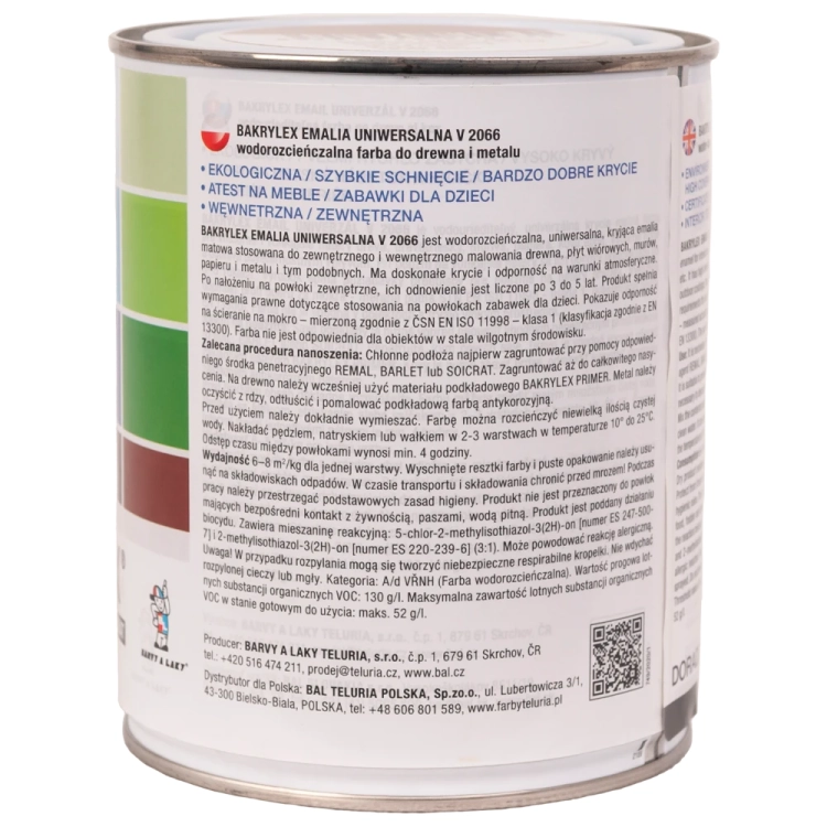 BL-V2066_0220 BAKRYLEX emalia matowa brąz średni