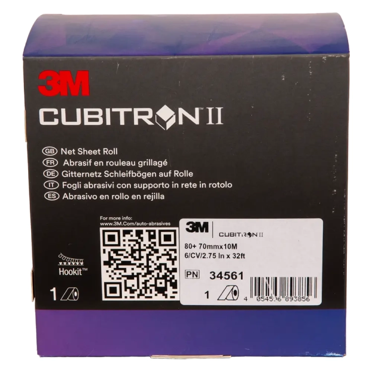 Pas ścierny na siatce Cubitron II 70 mm x 10 m P80+ 3M 34561