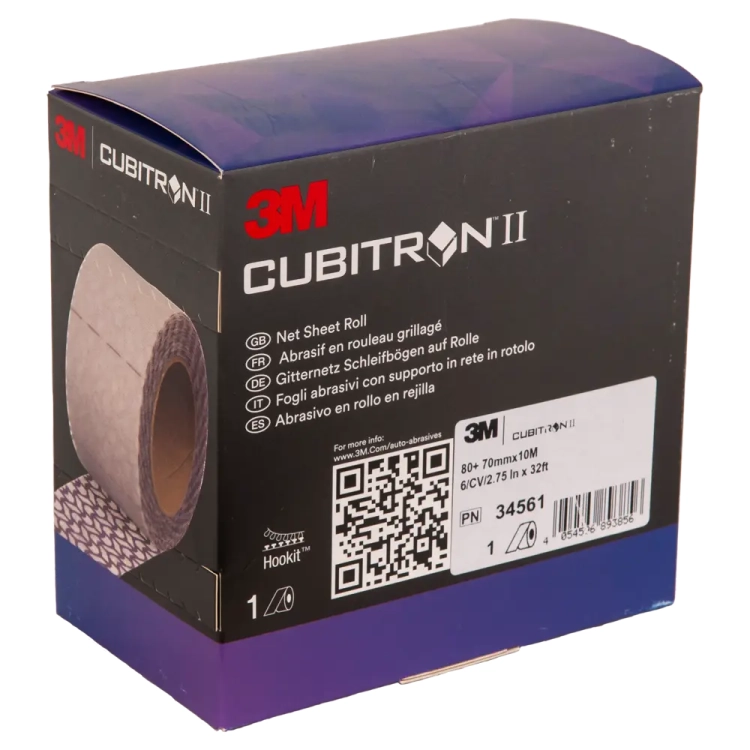 Pas ścierny na siatce Cubitron II 70 mm x 10 m P80+ 3M 34561
