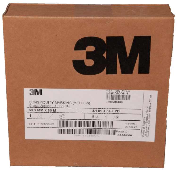 3M 983-71 Taśma konturowa żółta 55/50m