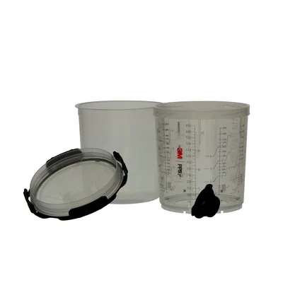 Zestaw kubków lakierniczych PPS 2.0 650 ml z filtrem 200 µm 3M 26000