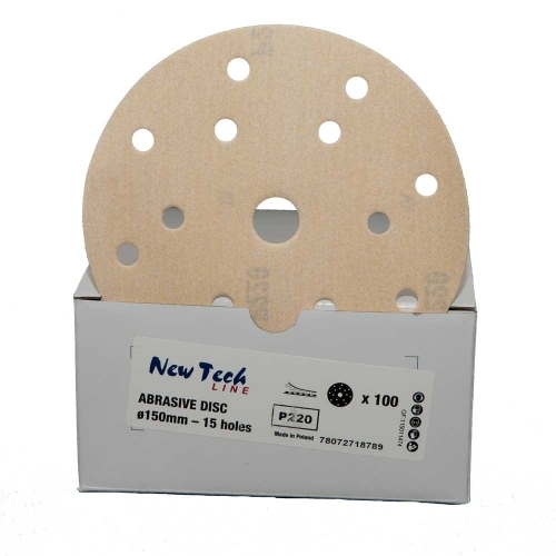 Krążki ścierne New Tech Line P220 15H średnica 150 mm