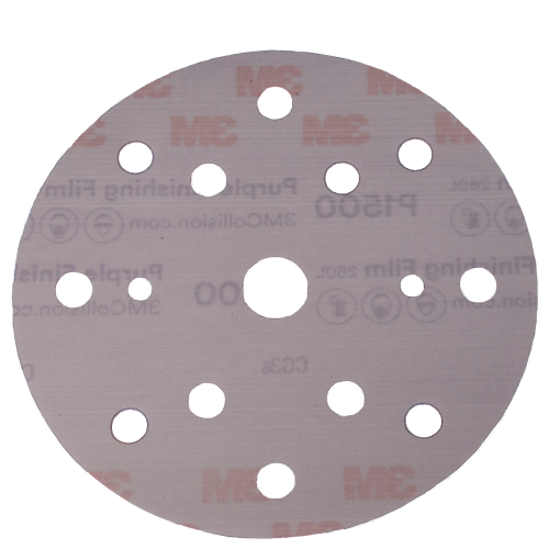 Krążki ścierne na rzep 150 mm P1500 15 otworów 3M Hookit 260L 51154