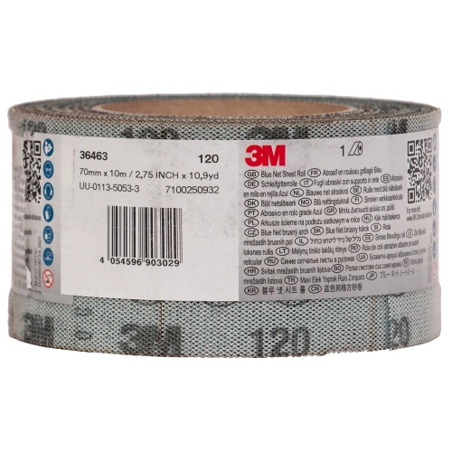 Pas ścierny na siatce Blue II 70mm x 10m