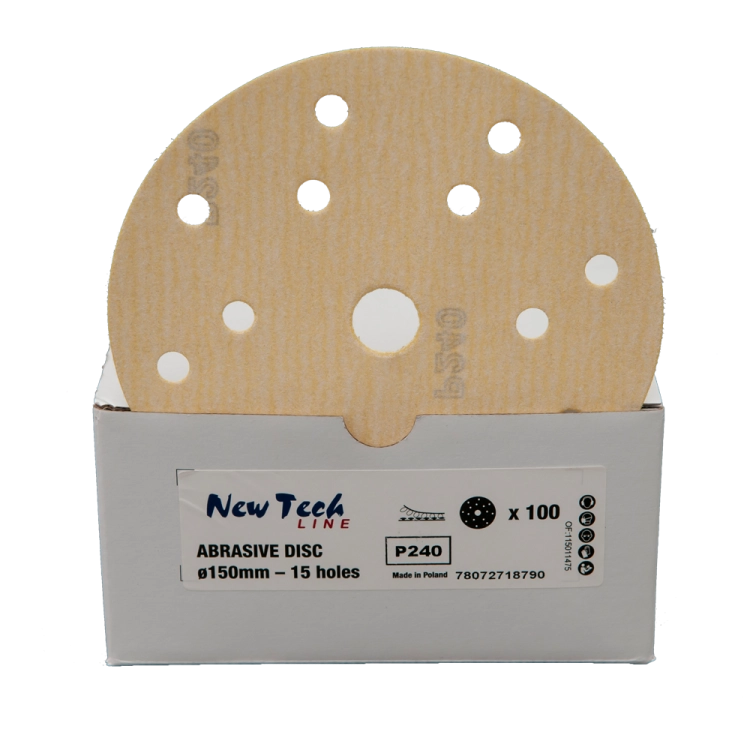 Krążki ścierne New Tech Line P240 15H średnica 150 mm