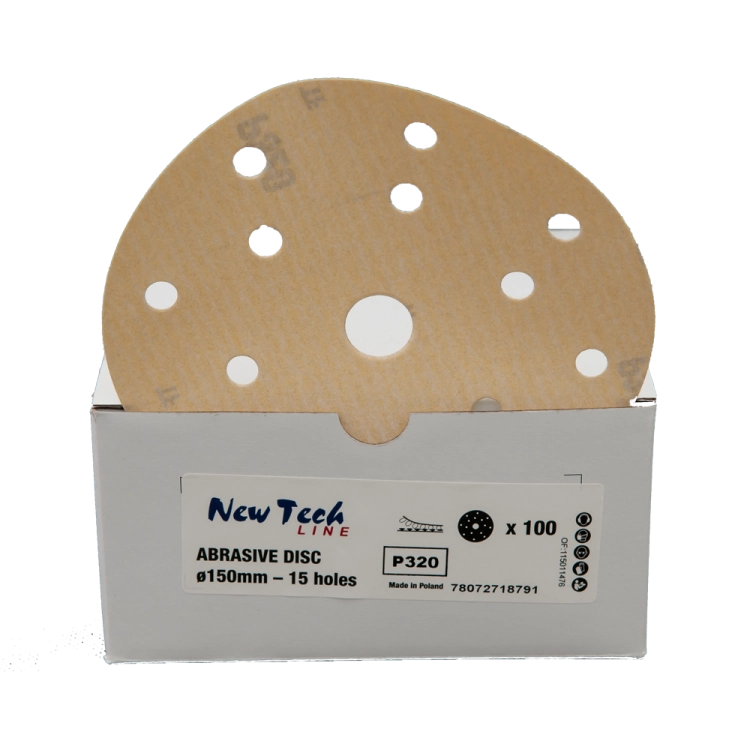 Krążki ścierne New Tech Line P320 15H średnica 150 mm