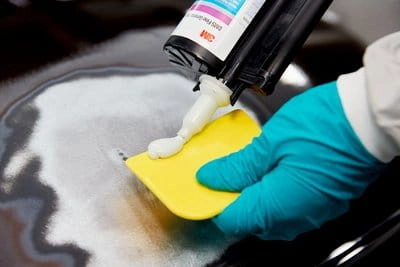 Szpachelka, rakla plastikowa żółta