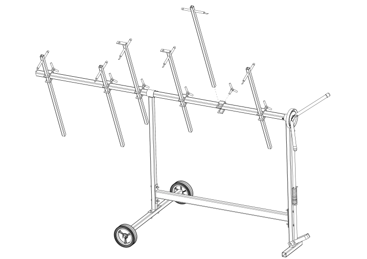 Obrotowy stojak lakierniczy