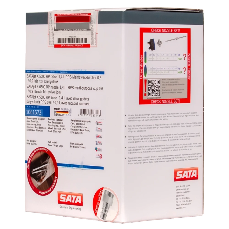 Pistolet lakierniczy SATAjet X 5500 RP RPS 1,4 I 1061572