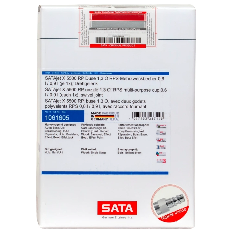 Pistolet lakierniczy SATAjet X 5500 RP RPS 1,3 O 1061605