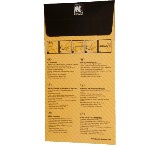 Błona klejąca do emblematów 100 x 200 mm 5 szt. Indasa 566404