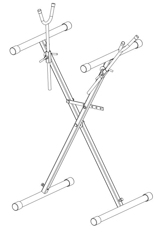 Stojak lakierniczy rozstawny typ X z wąsami