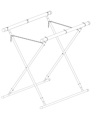 Stojak lakierniczy rozstawny typ XM