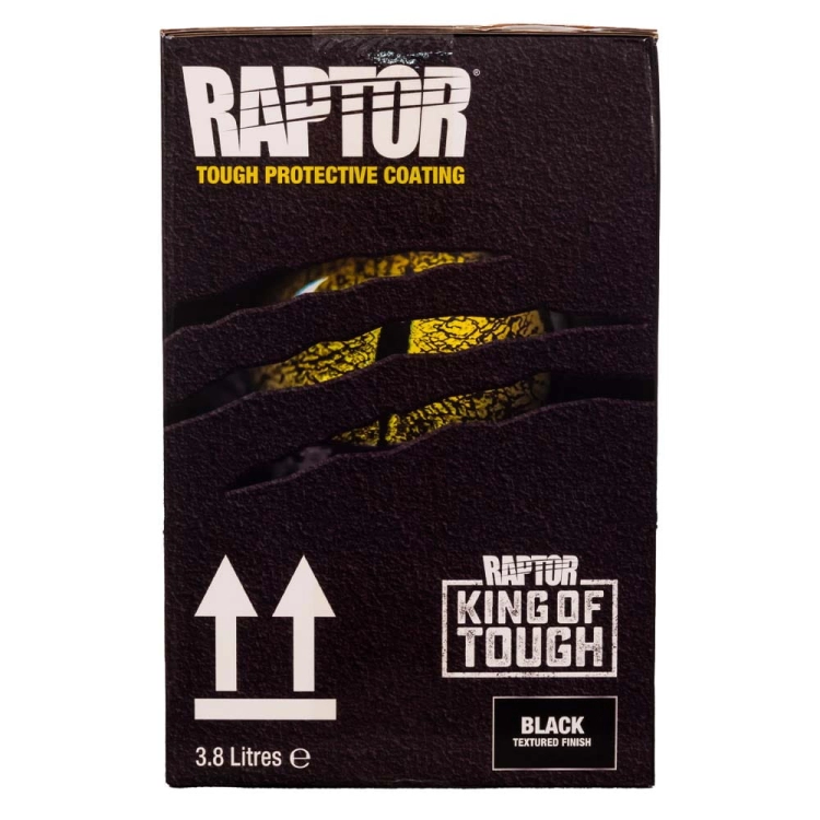 U-POL Raptor Zestaw 4 butelki Czarny natryskowy środek ochronny U RLB/S4