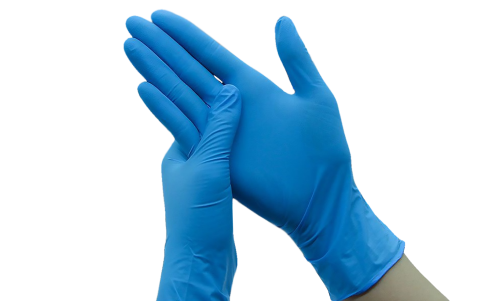 Rękawiczki nitrylowe niebieskie rozmiar XL