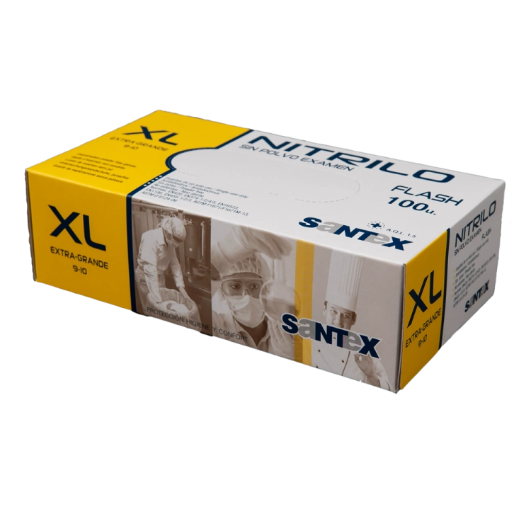 Rękawiczki nitrylowe niebieskie rozmiar XL