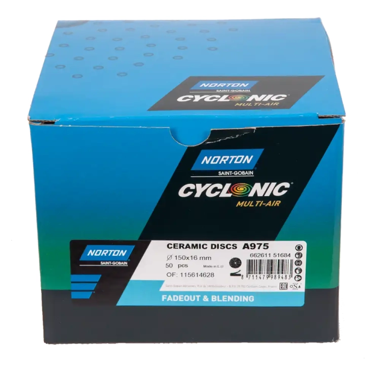 Krążki ścierne Cyclonic turkusowy A975 150x16 66261151684