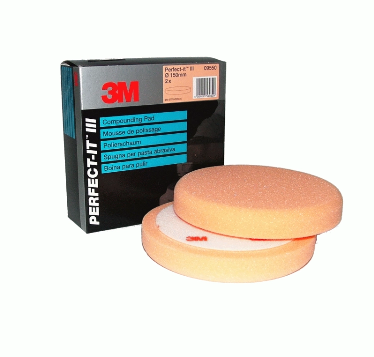 3M 09550 Gąbka polerska pomarańczowa na rzep