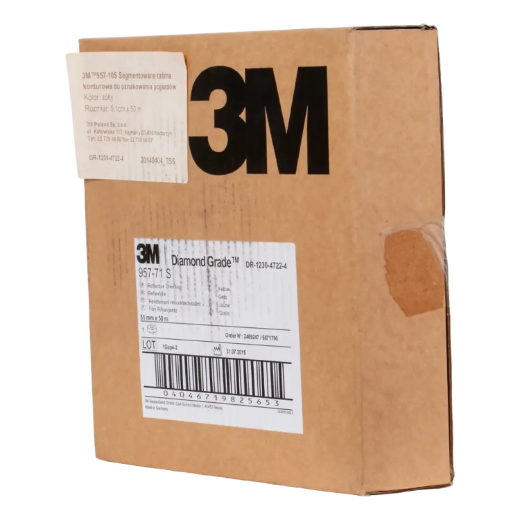 Taśma konturowa żółta cięta 51/50 eco
