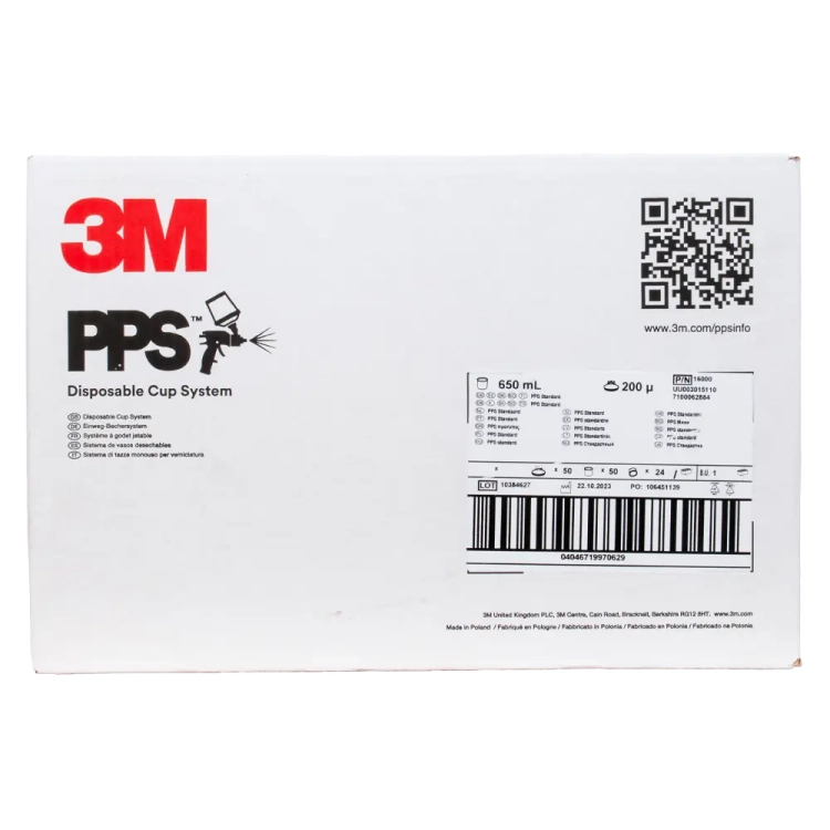Zestaw kubków PPS Standard 650 ml 200 µm 3M 16000
