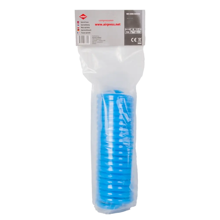 AIRPRESS Wąż spiralny PU 12x8 5m uzbrojony 4304208