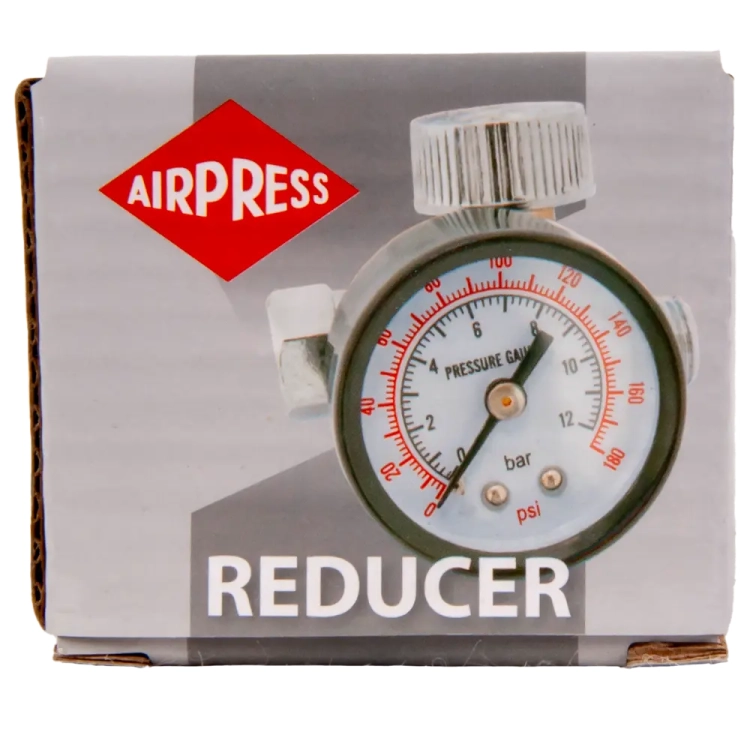 AIRPRESS Reduktor pod pistolet z manometrem 44807