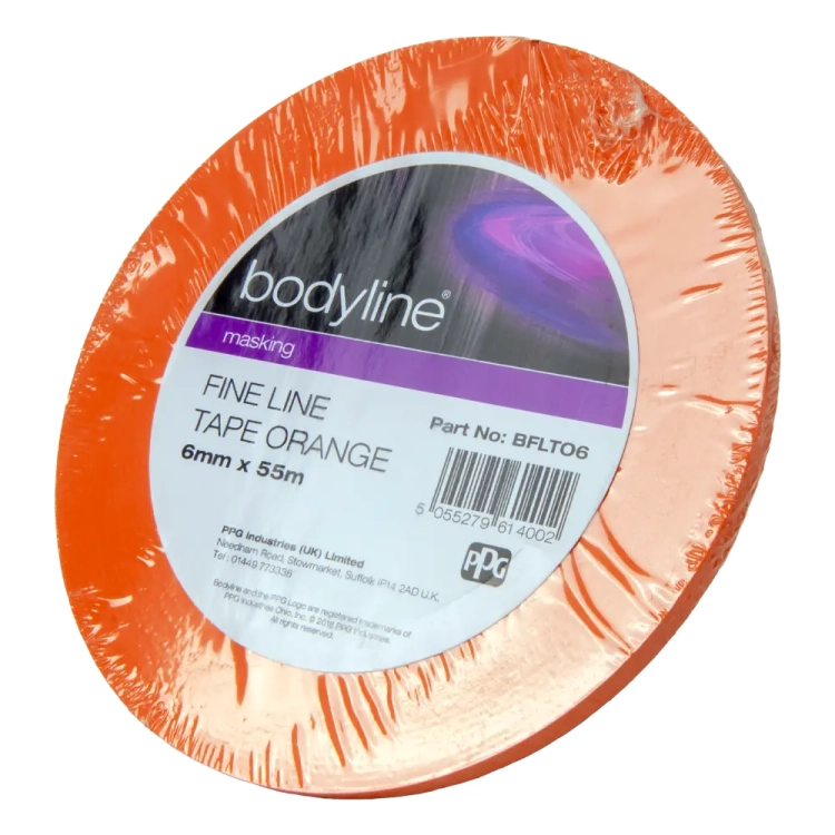 Bodyline Taśma odcinająca pomarańczowa 6mm x 55m  BFLTO6