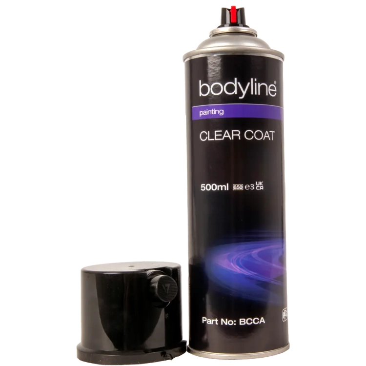 Lakier bezbarwny samochodowy w sprayu połysk 500 ml Bodyline BCCA