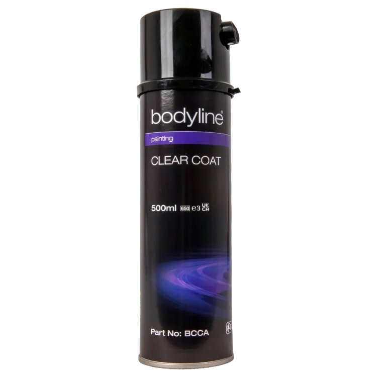 Lakier bezbarwny samochodowy w sprayu połysk 500 ml Bodyline BCCA