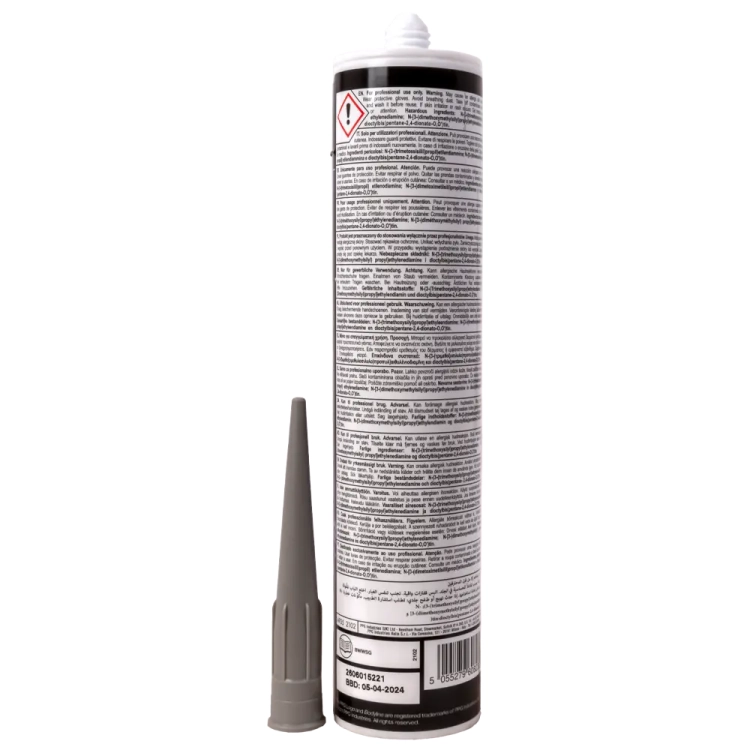 Bodyline Masa uszczelniająca mokro-mokro szara 290ml kart. BWWSG